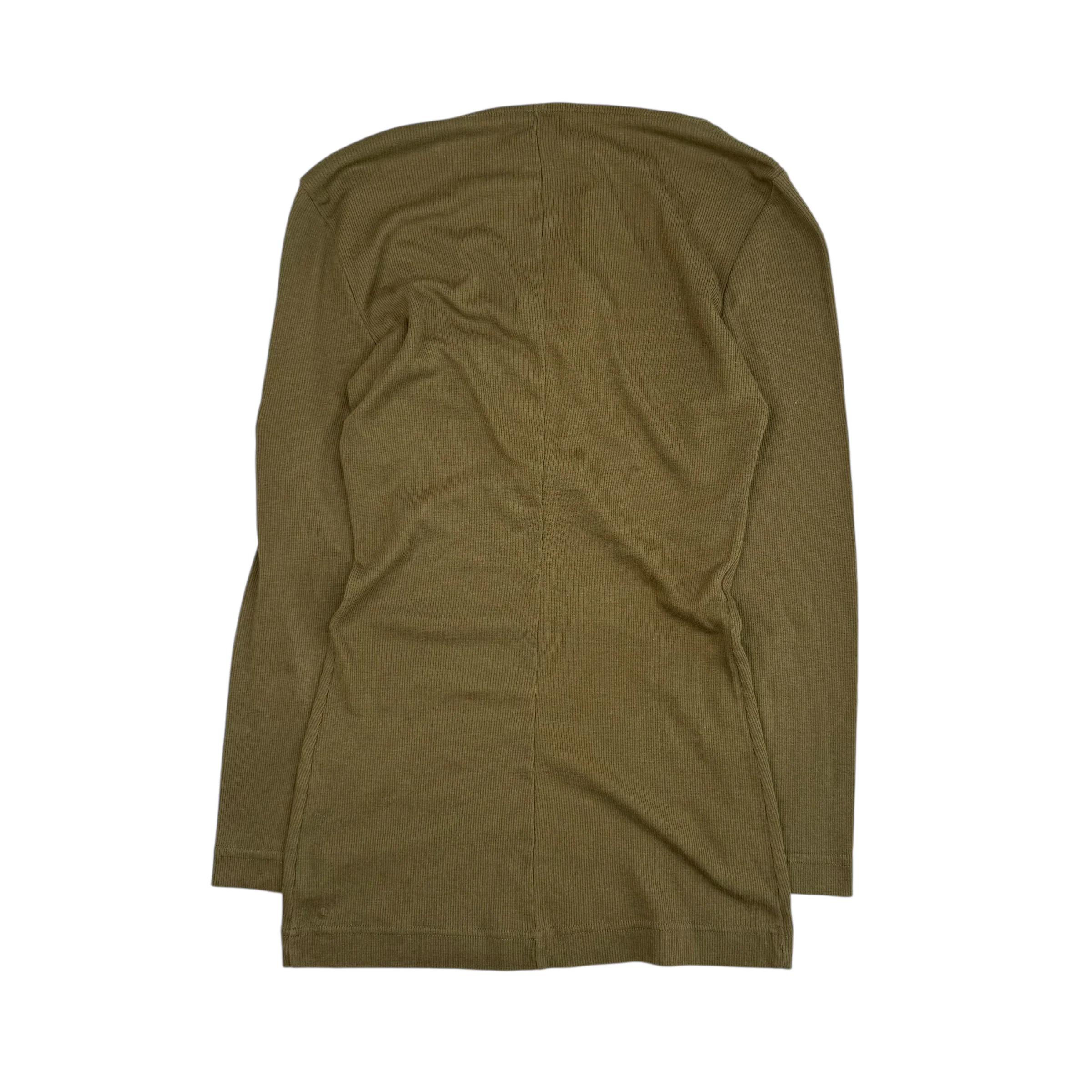 (42) DOLCE & GABBANA FITTED LONG SLEEVE TOP - KHAKI - Image 2