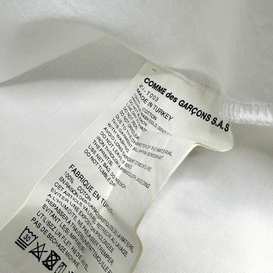 CHROME HEARTS X COMME DES GARCONS DSM TEE - WHITE - Image 5