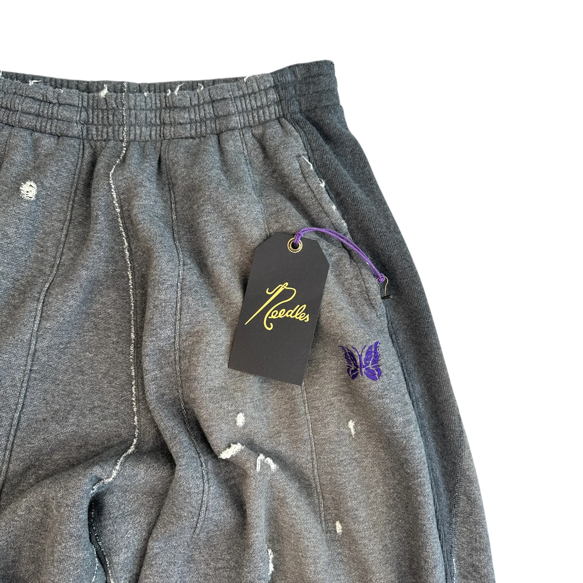 (NEW) NEEDLES DECONSTRUCTED H.D PANTS - GREY - Image 3