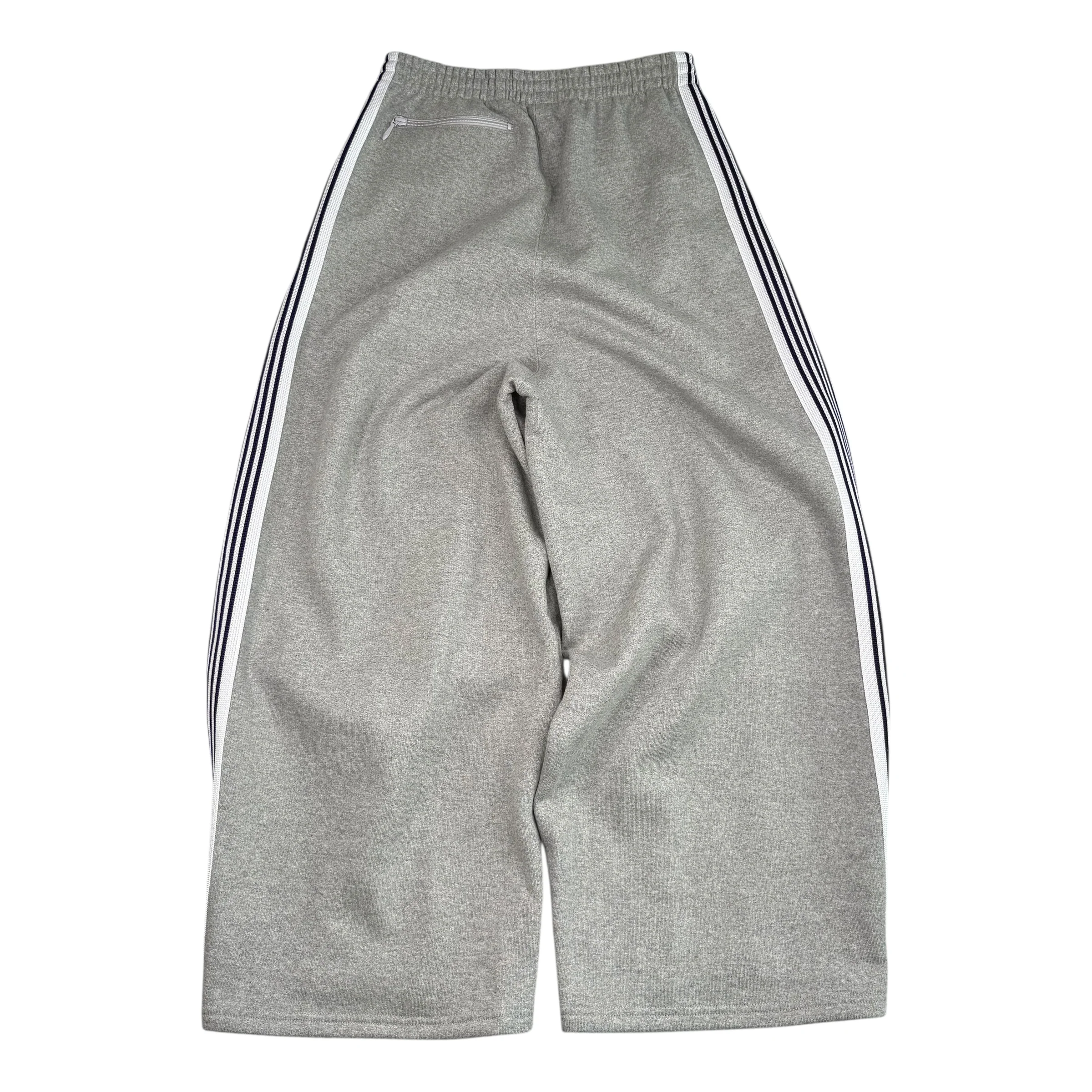 (NEW) NEEDLES H.D. COTTON JERSEY TRACK PANTS - GREY/PURPLE - Image 2