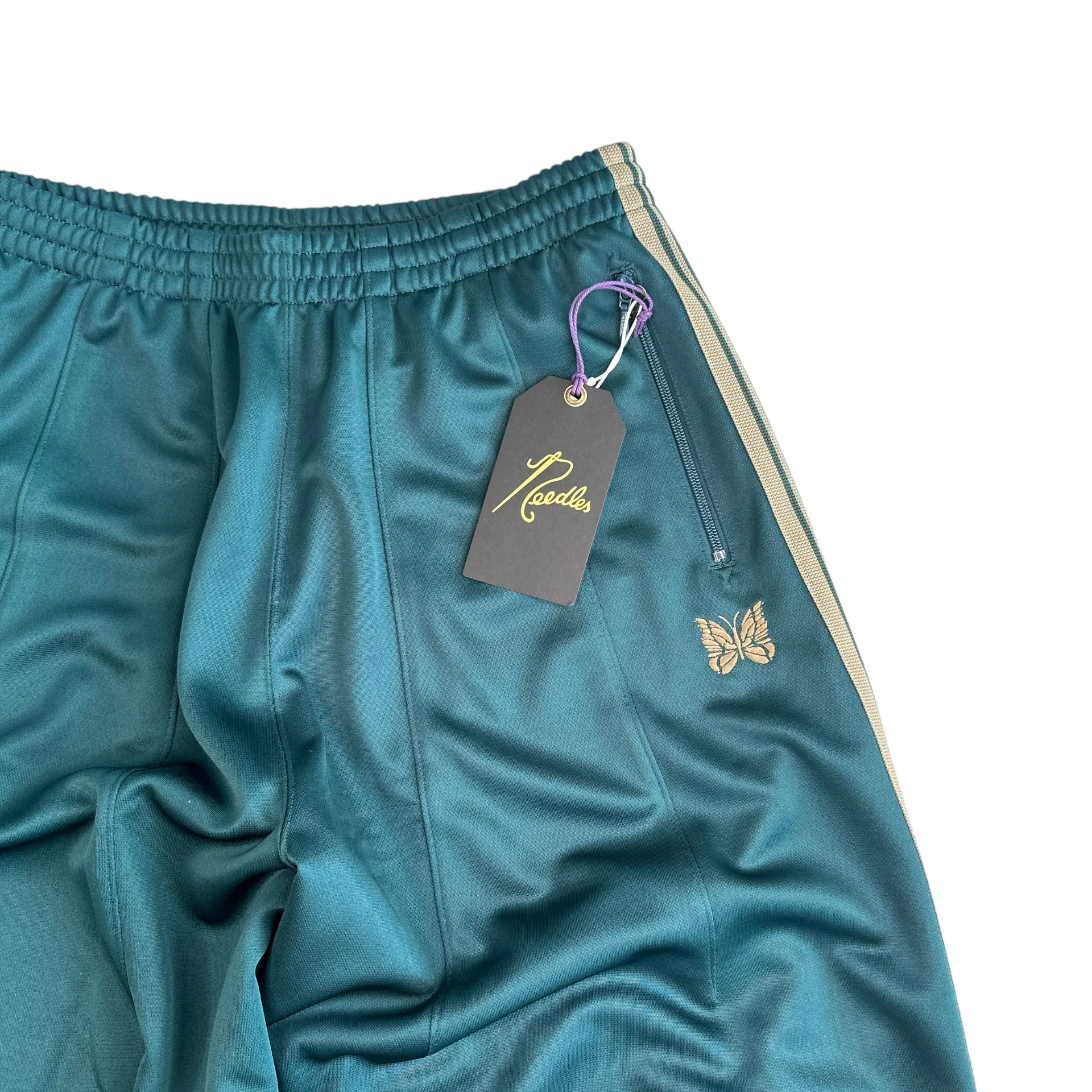 (NEW) NEEDLES H.D. TRACK PANTS - GREEN - Image 3