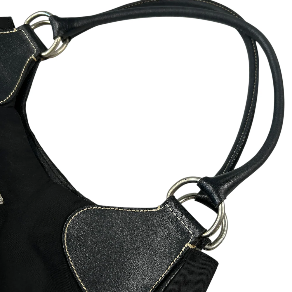 *$1 RAFFLE* PRADA NYLON HOBO SHOULDER BAG - BLACK - Image 5