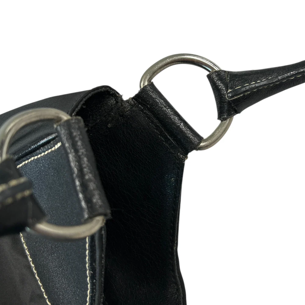 *$1 RAFFLE* PRADA NYLON HOBO SHOULDER BAG - BLACK - Image 6